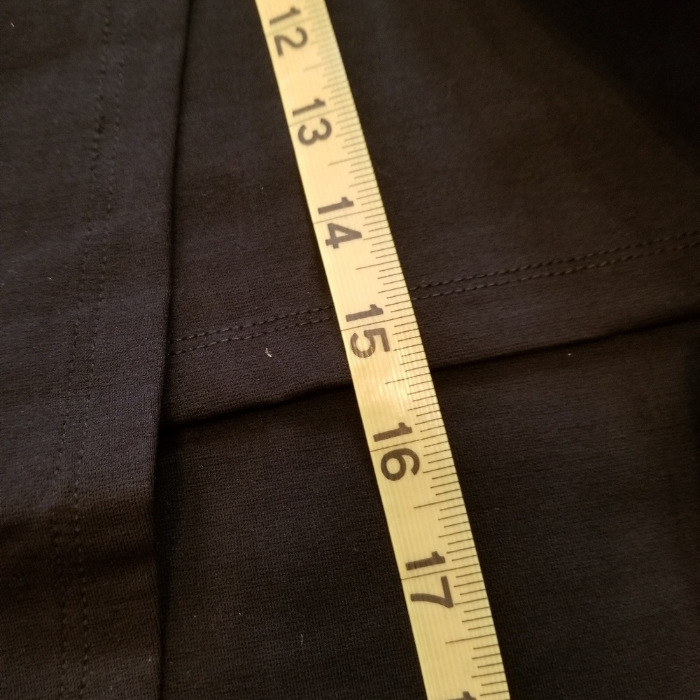 Black Asymmetrical midi pencil skirt - Picture 7 of 8